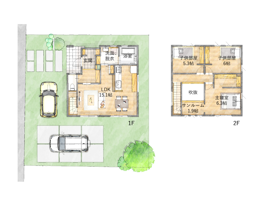 松本市宮田
子育てしやすい周辺環境
ママ・パパに優しい家ギャラリー