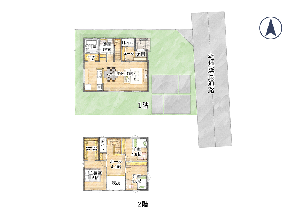 長野市三輪 南棟
家事スムーズ+家スッキリ
家族団らんの叶う家ギャラリー